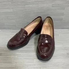 【極美品】BONTRE スペイン製 エナメルローファー 36 ボルドーのサムネイル