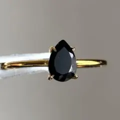 オニキスのオーバルカボションリング260324 - メルカリ