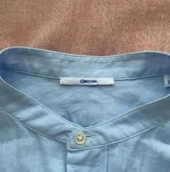 ORCIVAL リネン100%サックスブルーチュニックシャツ