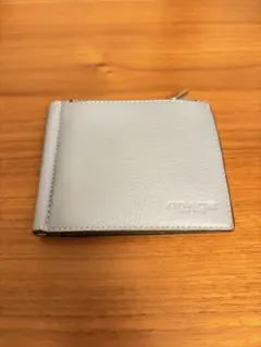 COACH ライトブルー 二つ折り財布　マネークリップ