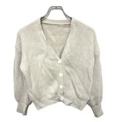 GRL グレイル 前後2wayルーズニットカーディガン at1369 ベージュ