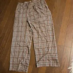 メンズチェックのズボン