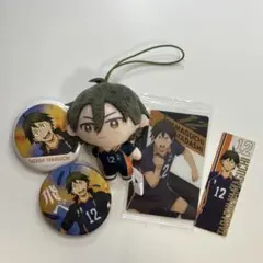 ハイキュー!! 山口忠 グッズセット ピンバッジ アクリルキーホルダー