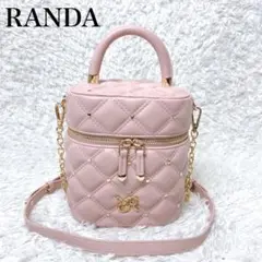 美品✨ ランダ ハートスタッズ2WAYキルティングバニティバッグショルダーバッグ