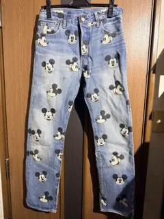 Levi's 501 リーバイス×ディズニー ミッキーマウス柄 W30 L30