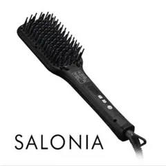 SALONIA ブラシヘアアイロン ブラック