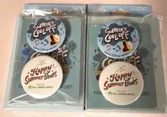 ディズニー　ミセスグリーンアップル　ステッカー缶バッジセット　2セット　ドナルド