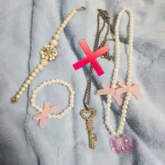 レディース ネックレス ブレスレット 真珠風 sv925 アクセサリー パール