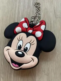 東京ディズニーランド ミニーマウス シリコンポーチ チェーン付き　Disney