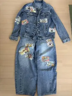 リメイクジーンズセットアップ