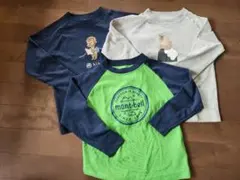 mont-bell長袖カットソー 3枚セット 110cm