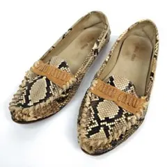 【未使用】miumiu ミュウミュウ　モカシン　37 2025年最新】MIU MIU レディース モカシンの人気アイテム - メルカリ