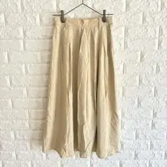 エムプロデュース/フレアスカート/ロング丈/SS/ベージュ