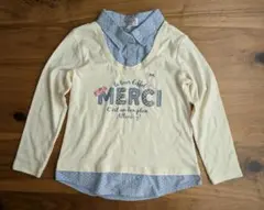 マザウェイズ　重ね着風長袖Tシャツ 130