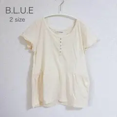 B.L.U.E. トップス カットソー 半袖Tシャツ ホワイト 白 M サイズのサムネイル