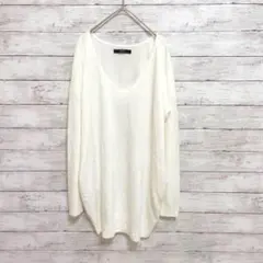 【アズール バイ マウジー】ニット ロング　セーター　ポケット付き　ゆるだぼ✨