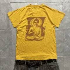Y2K 00s vintage 短丈グラフィック大仏Tシャツゴシック c-boy