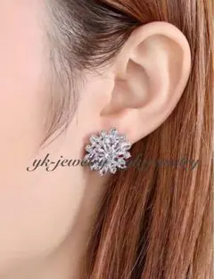 【新品未使用】ジルコニアピアス ブライダルアクセサリー 結婚式 パーティ ギフト