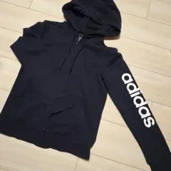 adidas フルジップパーカー ネイビー Lサイズのサムネイル