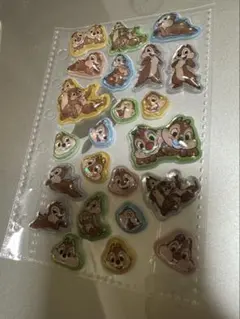 ボンボンドロップシール　チップとデール　ディズニー