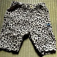 ヒョウ柄ハーフパンツ Wask刺繍付き