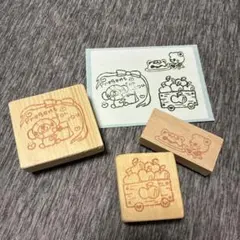 動物デザイン 消しゴムはんこスタンプセット