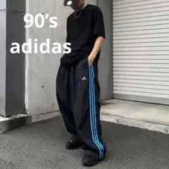 90s adidas アディダス スナップボタン ナイロンパンツ 3ストライプのサムネイル