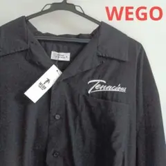 WEGO　シャツ　ブラック　バックプリントのサムネイル