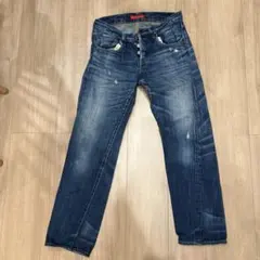 RED CARD レッドカード デニムパンツ 日本製 インディゴ ダメージ