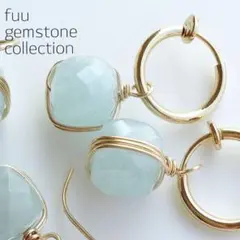 アクアマリンのピアス/イヤリングete agete