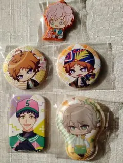 A3！夏組 缶バッジとラバーチャーム 5点セット