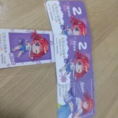 五等分の花嫁∽ スイーツパラダイス 中野二乃 コースター&カード セット