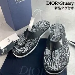 Dior ロゴ入り ブラック サンダル クリスチャンディオール サンダル ALIAS ダイヤモンドロゴ