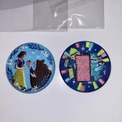 ディズニー刺繍缶バッジ2個セット