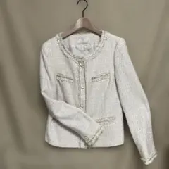 any sis ノーカラージャケット ホワイト