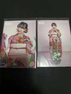 松本かれん 生写真 振袖 FRUITS ZIPPER