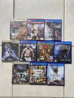 PS4洋ゲーセット（UFC, GTA, Star Wars）10タイトルセット