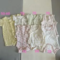 UNIQLO 西松屋　ベビー肌着7点セット（50-70cmまで）