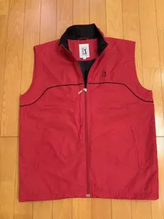 美品 PGAゴルフ ベスト レッド Lサイズ