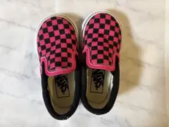VANS チェッカーパターン スリッポン12cm
