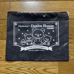 Rilakkuma Denim House フラットポーチ