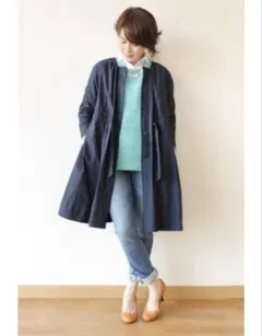 美品 MACPHEE TOMORROWLAND ノーカラーコート ネイビー 38 美品 MACPHEE TOMORROWLAND ノーカラーコート ネイビー 38 - メルカリ