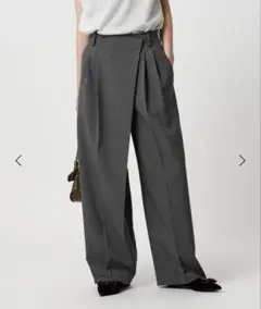 BEAUTY&YOUTH ポプリン2タックラップパンツ 2 ―ウォッシャブル―