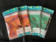 A6 チャック付ポリ袋 アニマル柄 レオパード ゼブラ 15枚入り4個セット