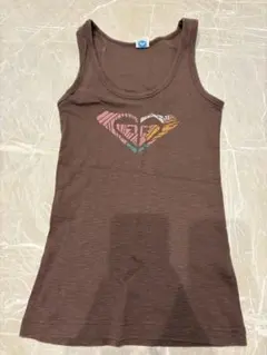 ROXY ブラウン タンクトップ S