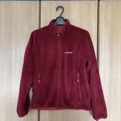 mont-bell Kid's 160 フリースジャケット ワインレッド