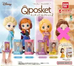 ディズニーキャラクターQposketミニチュアコレクション2　3種　まとめ売り