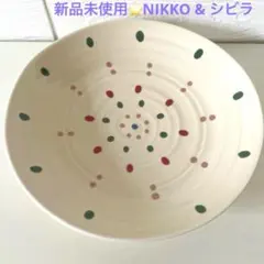 【新品未使用品】NIKKO ニッコー うららか工房 中皿 Sybillaドット柄のサムネイル