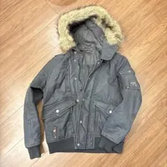 値下げDIESEL ディーゼル　ヴィンテージファー付きジャケット　ブルゾン