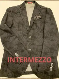 インターメッツォ イタリアLEGGIUNO社製 シャドー花柄テーラードジャケット
